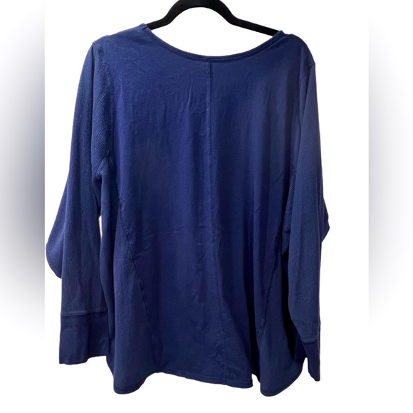 Cacique by Lane Bryant Pajama Top, Size 20/22, Blue - Picture 3 of 5